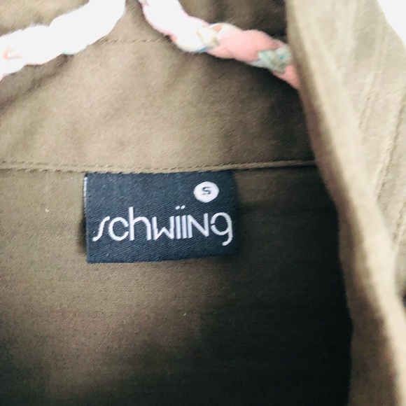 Schwiing hooded khaki green fall jacket - Picture 10 of 11